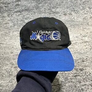 Vintage 90s Orlando Magic Snapback Hat NBA Embroidered Sportswear Adjustable Cap